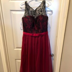 New red formal dress